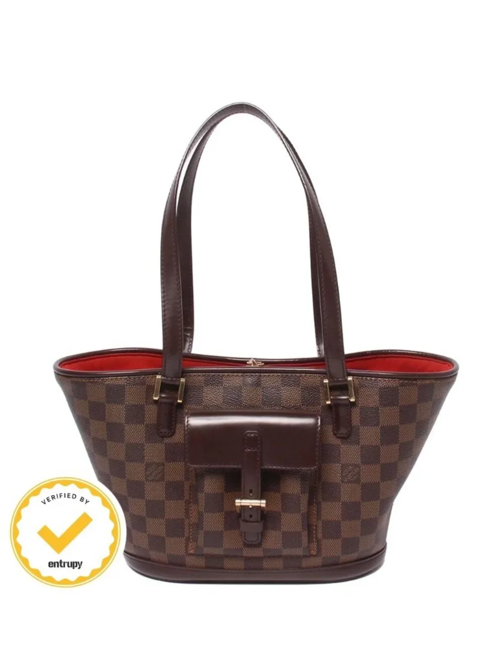 Louis Vuitton Tote Shoulder Bag Manosque PM Damier Ebene